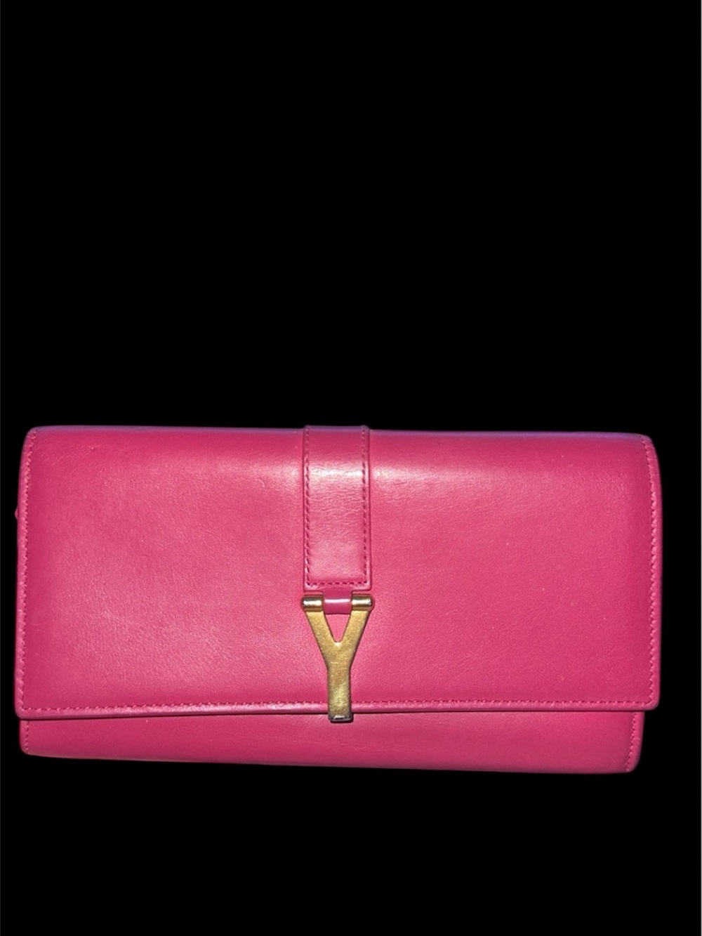 Yves Saint Laurent Pink Leather Women's Wallet